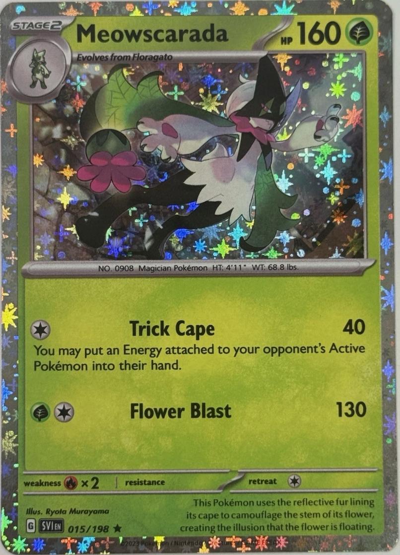 Scarlet & Violet Meowscarada [Sparkle-Holo] Pokémon card